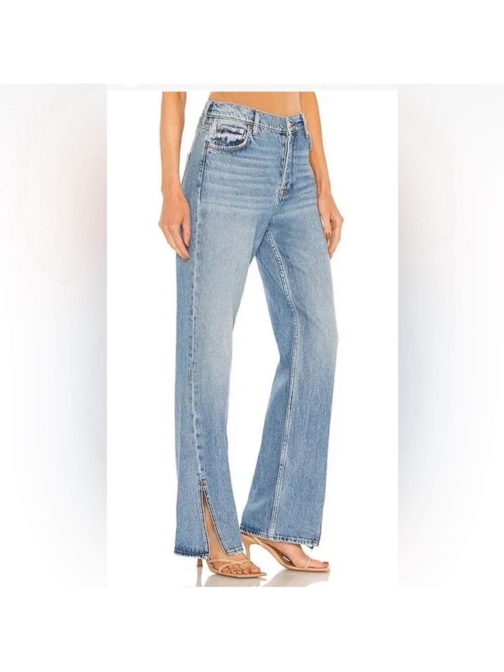 Free People We The Free Long Lines Split Hem Jeans